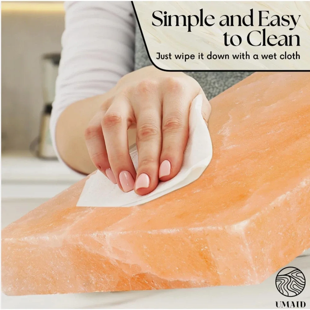 UMAID Himalayan Salt Block Grilling Cooking Cutting Serving 11.8